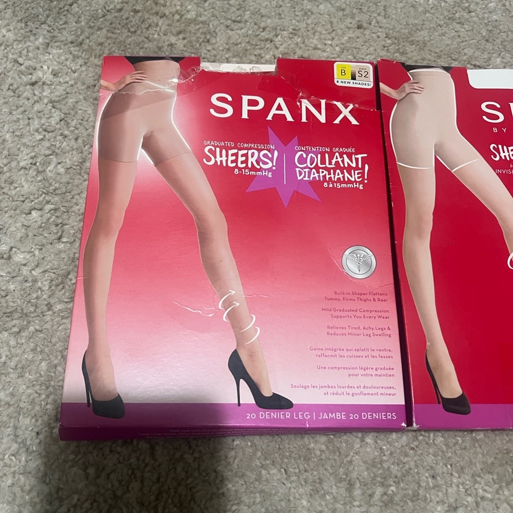 SPANX Sheer Nude Shapewear Leggings